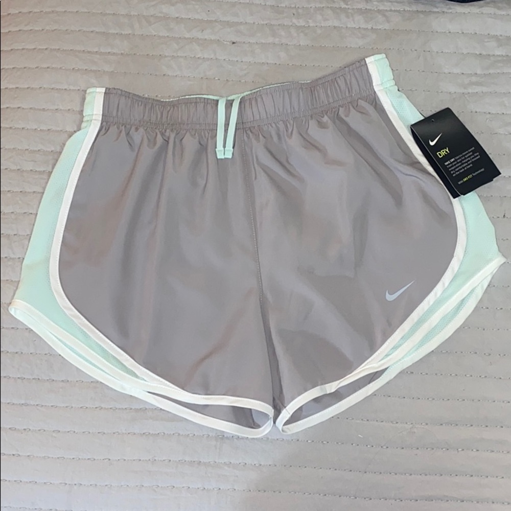 NWT Grey and turquoise Nike dri-fit shorts